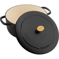 TOPF Schwarz 20/20/9.5 cm 750035390 - Schwarz, Metall (20cm) - Ballarini