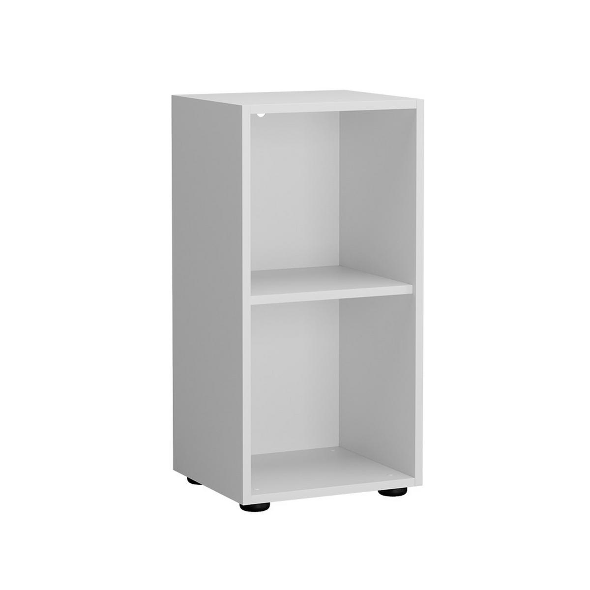 KINDERREGAL Estell Weiß 36.2 x 72.9 cm 2 Fächer - Weiß, Holzwerkstoff (36.2/72.9/32.1cm) - Vicco