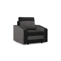 LOUNGESESSEL ORION BONELL, Schwarz + Grau - Schwarz/Grau, Textil (83/92/92cm)