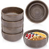 SCHALEN SET KAIRO GRAPHIT - 6 teilig aus Steingut - Braun, Keramik (38.5cm) - Sänger