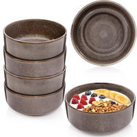 SCHALEN SET KAIRO GRAPHIT - 6 teilig aus Steingut - Braun, Keramik (38.5cm) - Sänger
