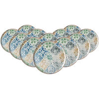 PIZZATELLER Roma Antica grün ø 31,5 cm 12er Set - Grün, Keramik (31.5cm) - Ritzenhoff Breker