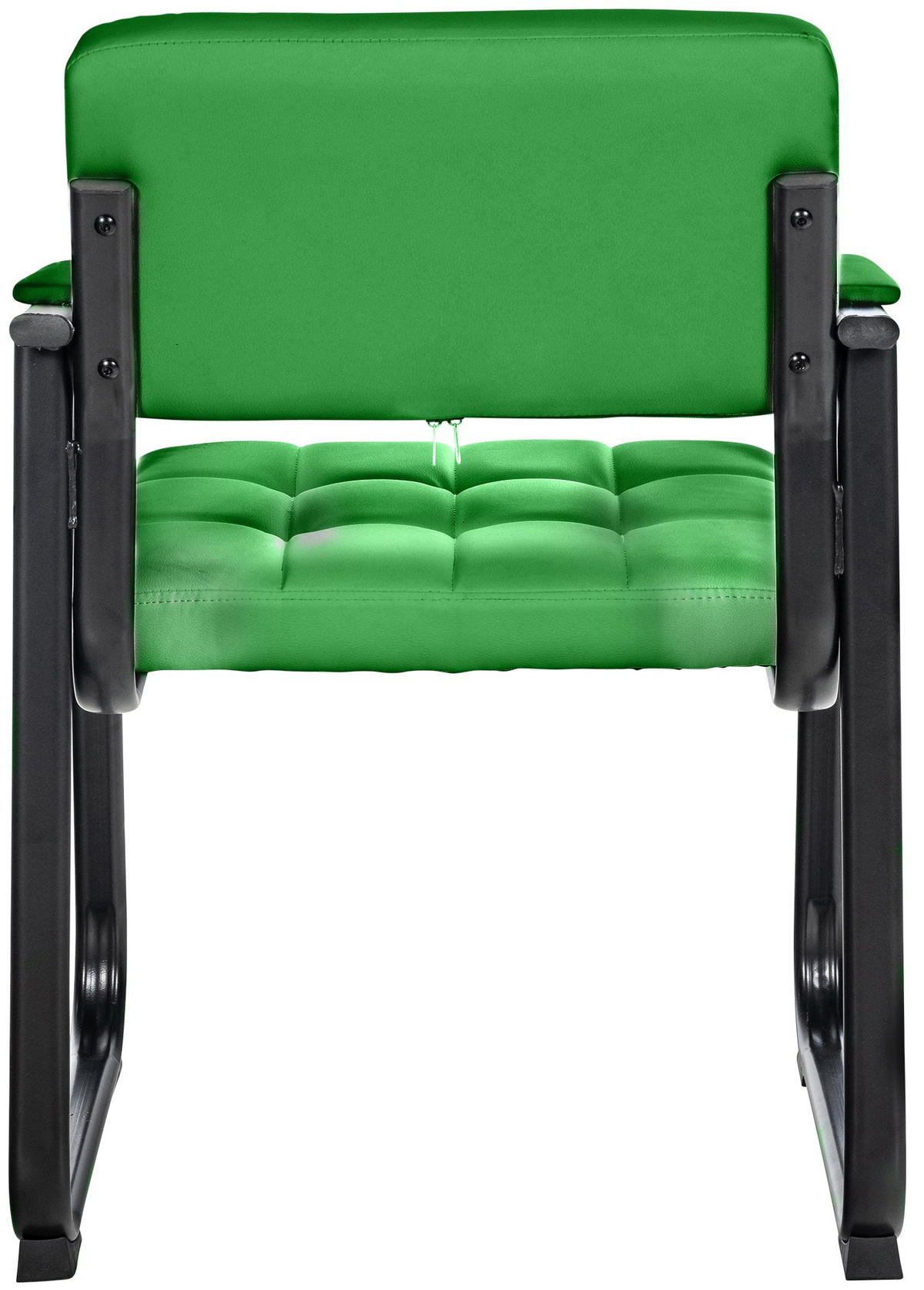 ARMLEHNENSTUHL Lederlook Grün - Grün, Textil/Metall (59/84/58cm) - CLP