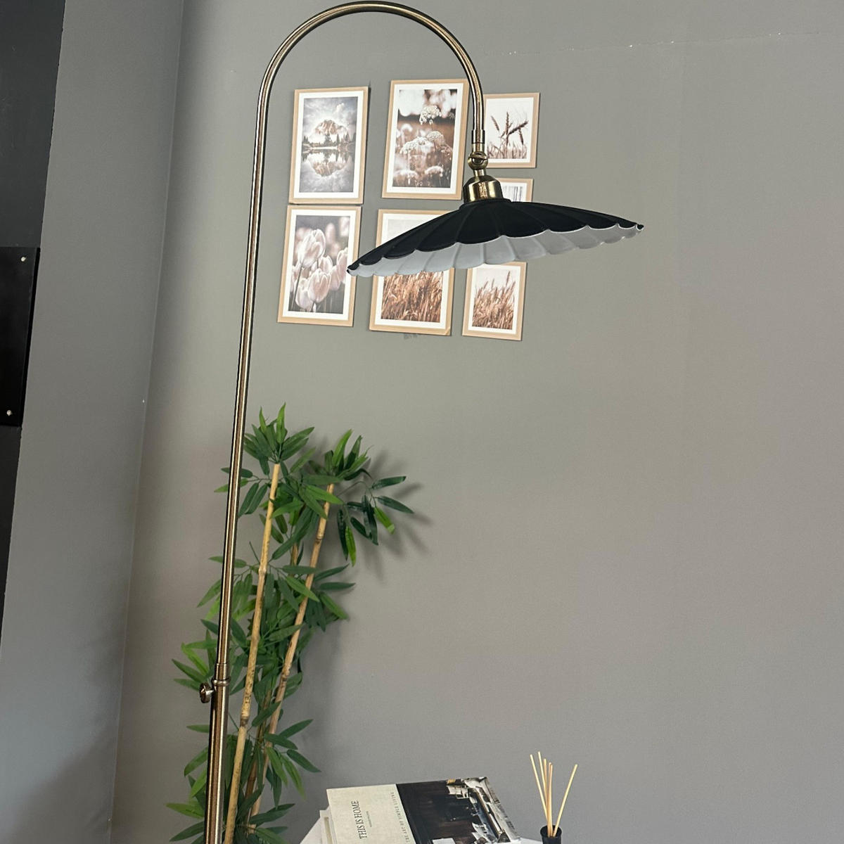 STEHLAMPE Axelor 170 Cm - Schwarz, Metall (30/30/170cm) - Bamyum