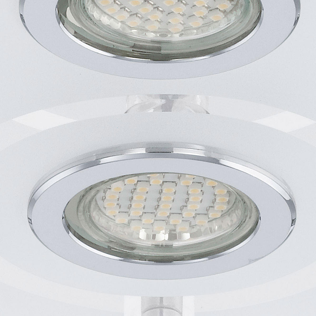 LED DECKENLEUCHTE Cabo Silber - Silberfarben, Glas (35/35/7.5cm)