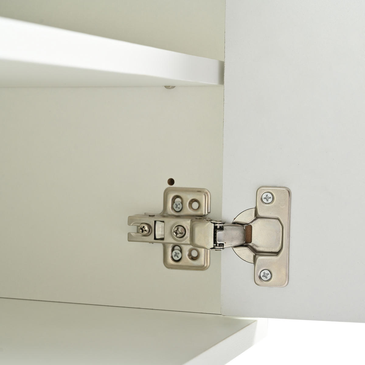 TV-SCHRANK Weiß 190/38/48 cm Goldbeine Gerilltes Türdesign - Weiß, Karton (38/48/190cm) - PANGIVO