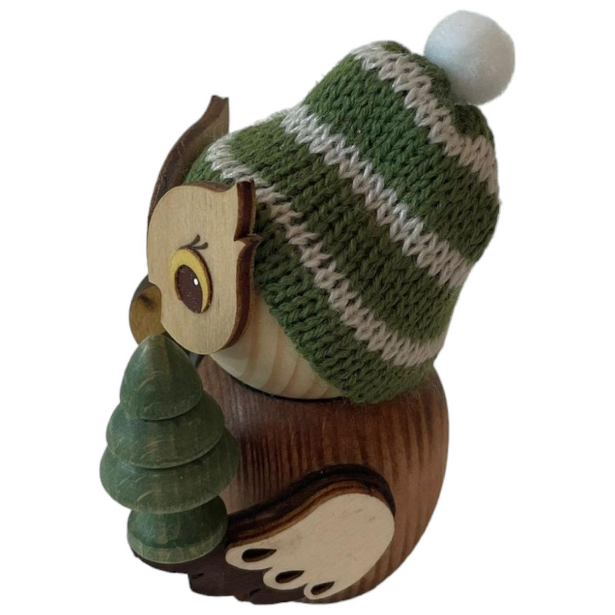 HOLZFIGUR Minieule Waldarbeiter 7 cm - Multicolor, Holz (5/1/5cm)