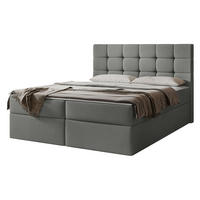 BOXBETT Luanda - H3 - Grau, Holzwerkstoff/Textil (140/200cm) - MIRJAN24