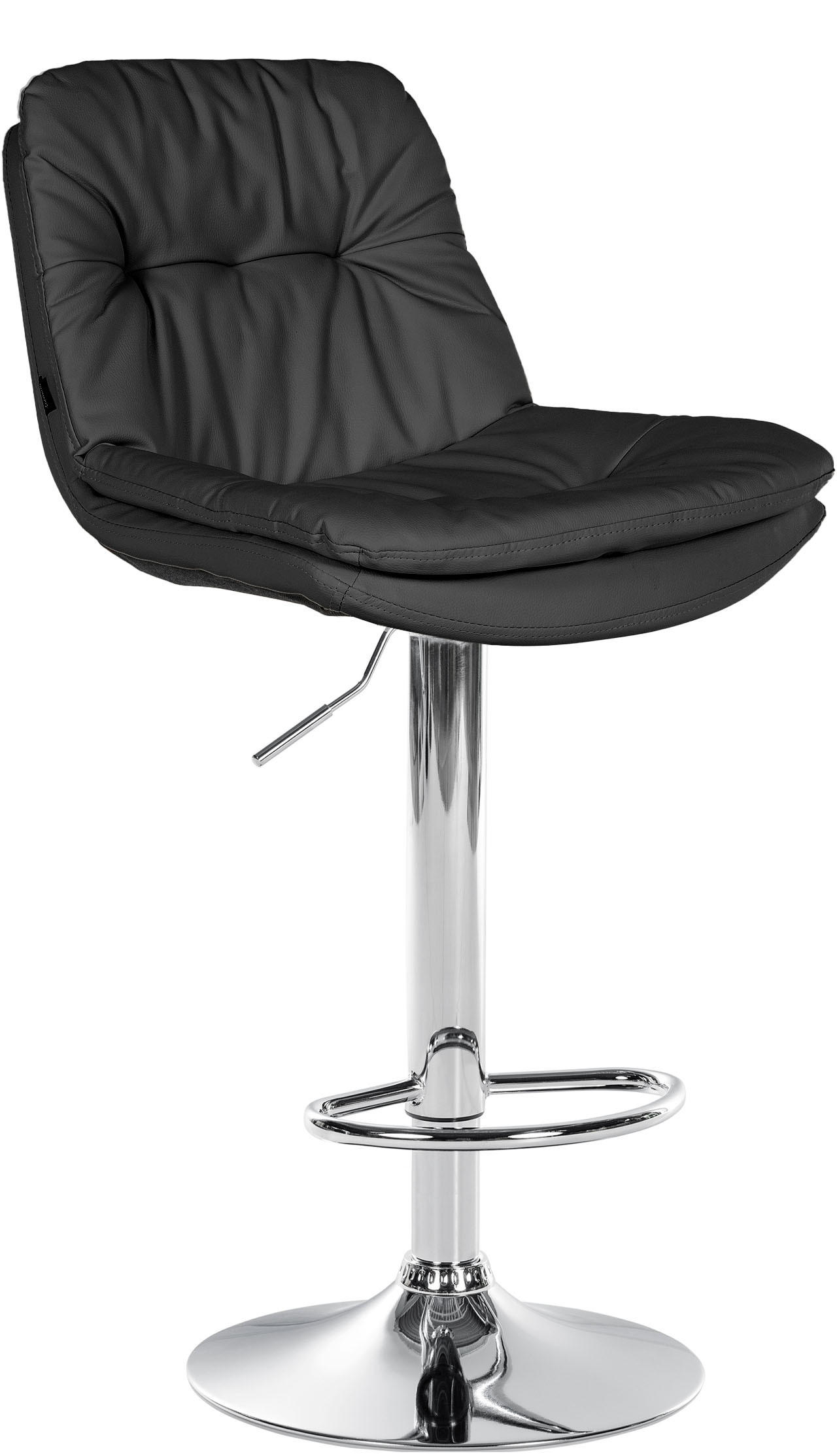 Deluke Barhocker Schwarz 46x92x54 cm