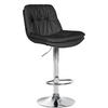 BARHOCKER Lederlook schwarz - Schwarz, Textil (46/92/54cm) - CLP