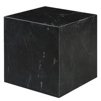 BEISTELLTISCH - Marmor - Schwarz, Stein (40/40/40cm) - home24