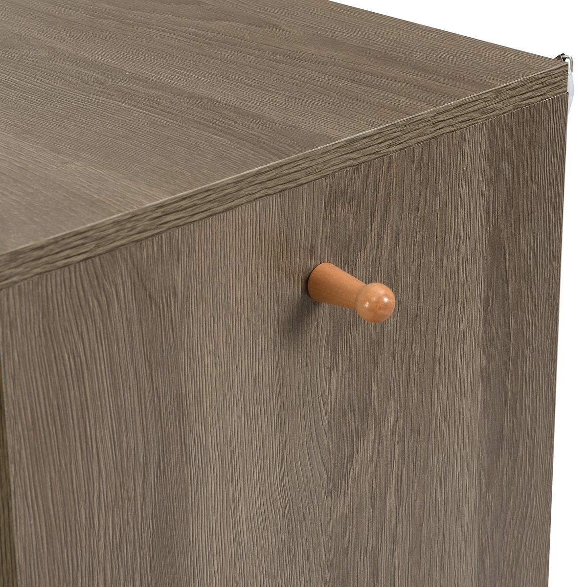 SCHUHSCHRANK Bank mit Sitz Grau 140x35x110cm - Grau, Holzwerkstoff (35/110/140cm) - FLIEKS