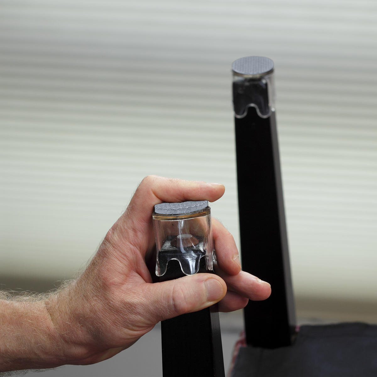 ANTIRUTSCH Pads - Grau, Textil (4/0.4cm) - Relaxdays