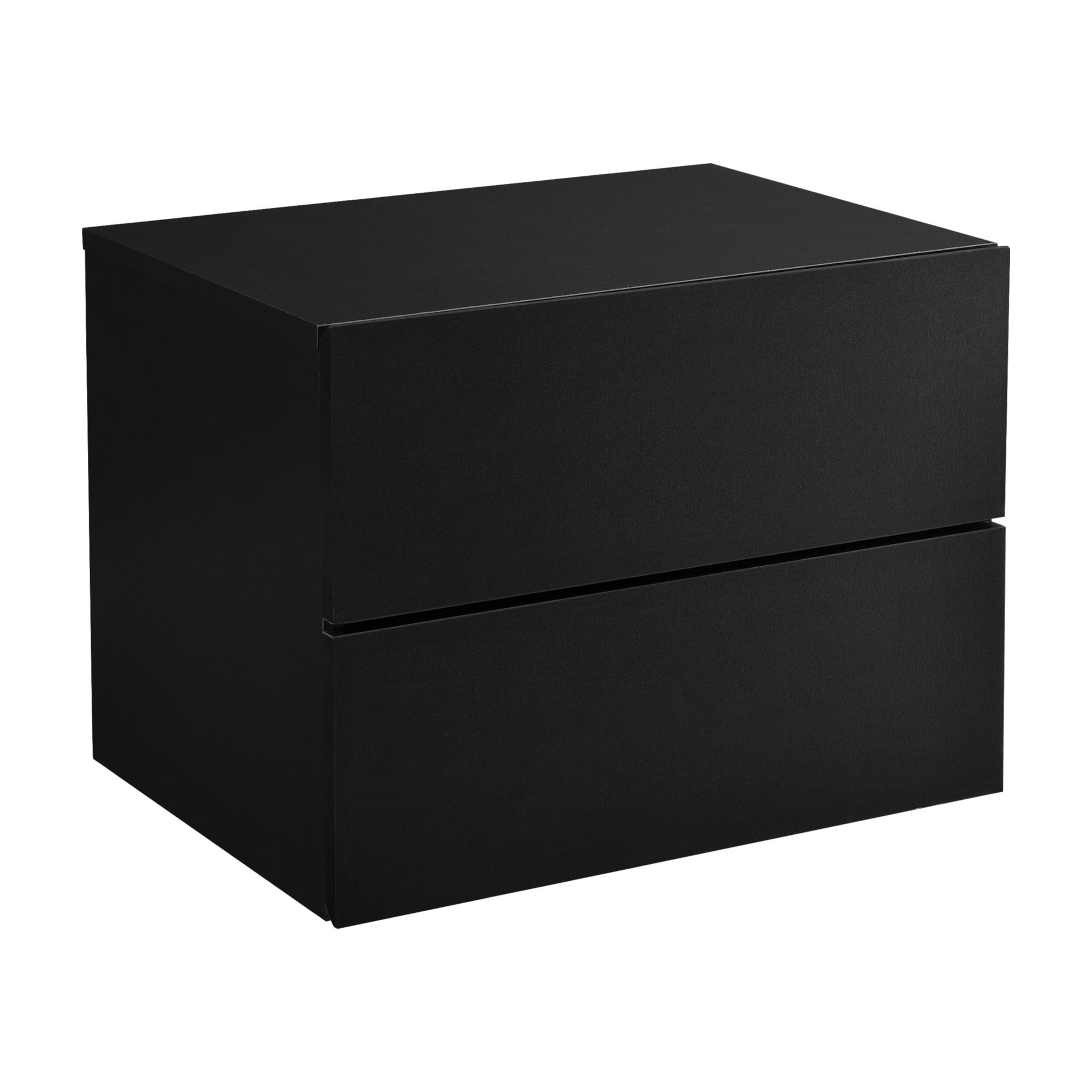 WANDREGAL Ampfing - Schwarz, Holzwerkstoff (40/30/29cm) - [en.casa]