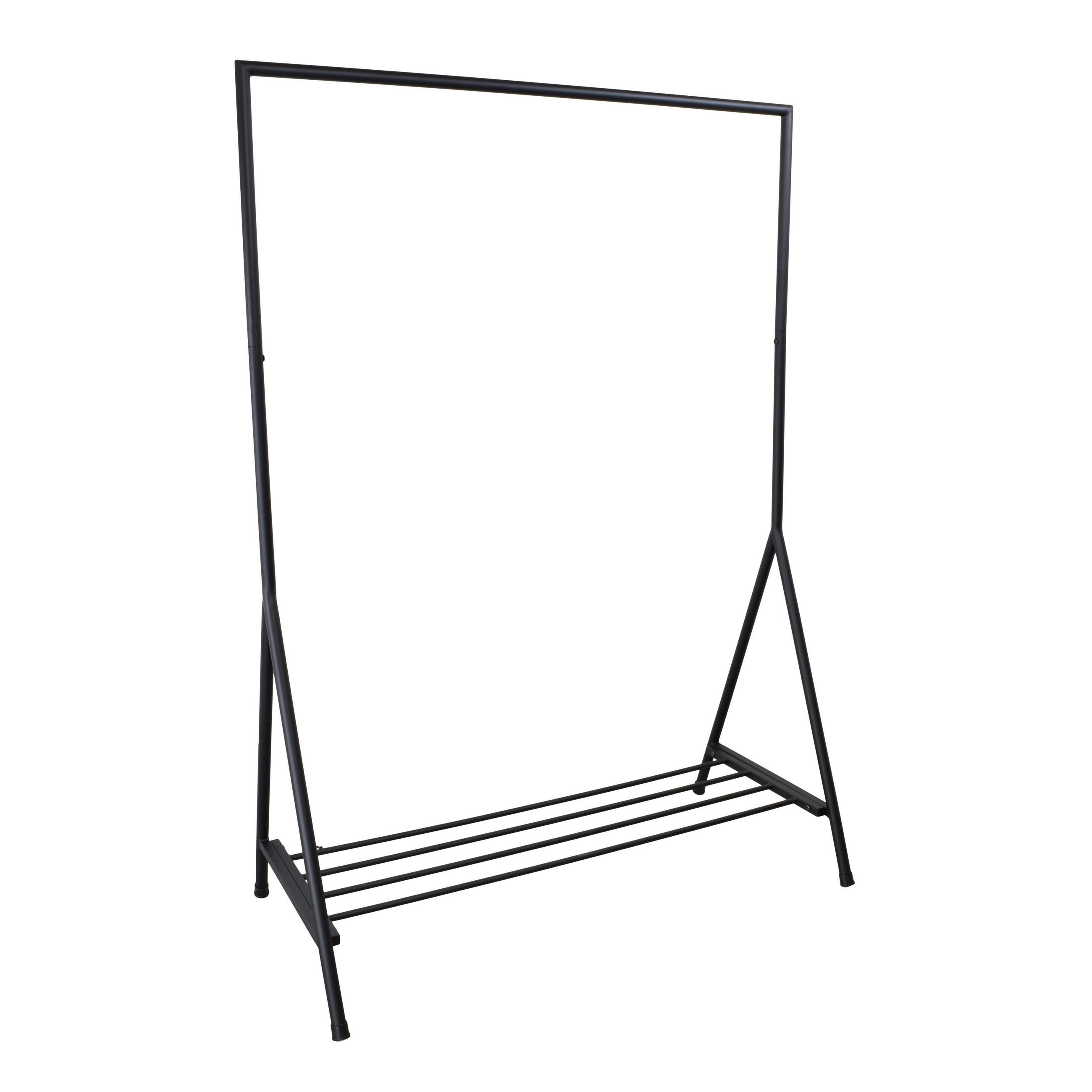 KLEIDERSTÄNDER Ward - Schwarz, Metall (59/165/117cm) - LOFT42