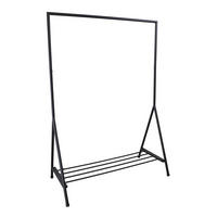 KLEIDERSTÄNDER Ward - Schwarz, Metall (59/165/117cm) - LOFT42