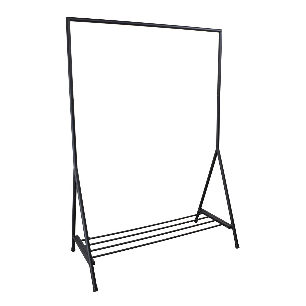 KLEIDERSTÄNDER Ward - Schwarz, Metall (59/165/117cm) - LOFT42
