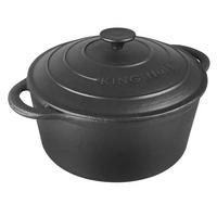TOPF Schwarz 24/24/11 cm KH2253 - Schwarz, Metall (24cm) - Kinghoff 