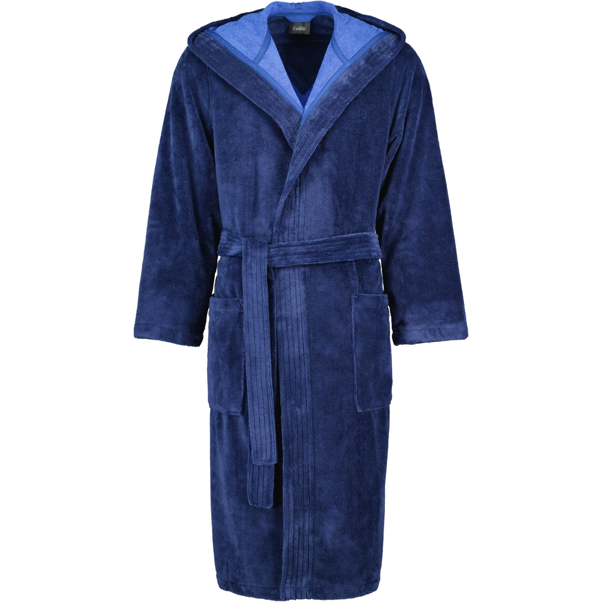 BADEMANTEL HERREN KAPUZE 801 NACHTBLAU - 11 - Blau, Textil (Mnull) - Cawoe