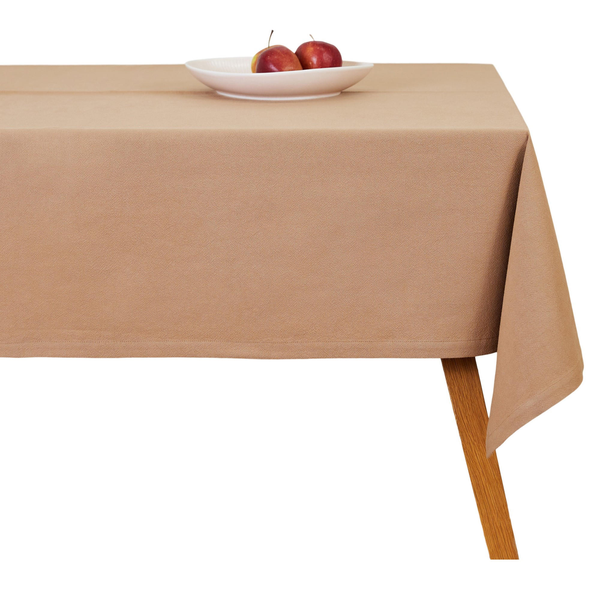 BAUMWOLLTISCHDECKE Campos - Beige, Textil (180/130/1cm) - home&you