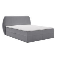 BOXBETT Bogota 180x200 Dunkelgrau - Dunkelgrau, Holz/Textil (180/200cm) - Graingold