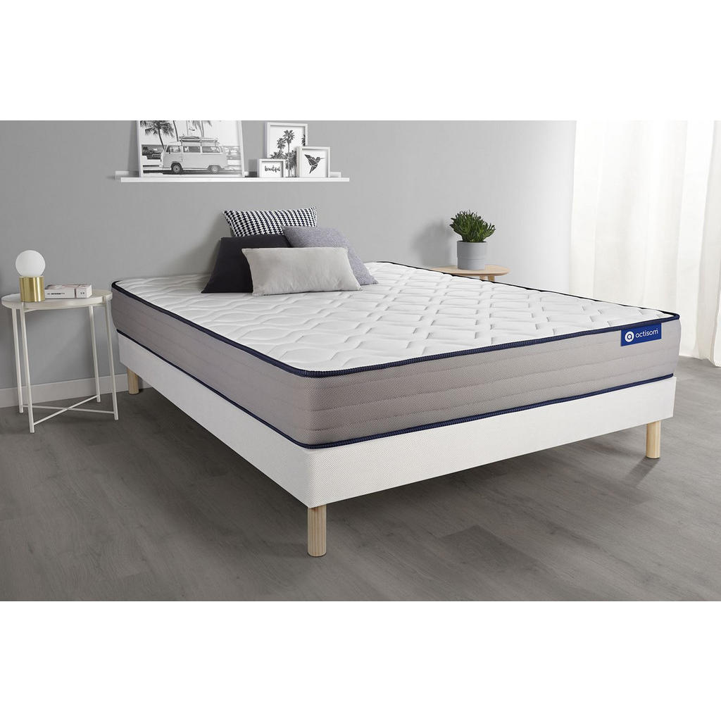 Thumbnail - Actisom Bett, Weiß, Holz, H3, Höhe ca. 22 cm, 160x220 cm, Oeko-Tex® Standard 100, Schlafzimmer, Betten