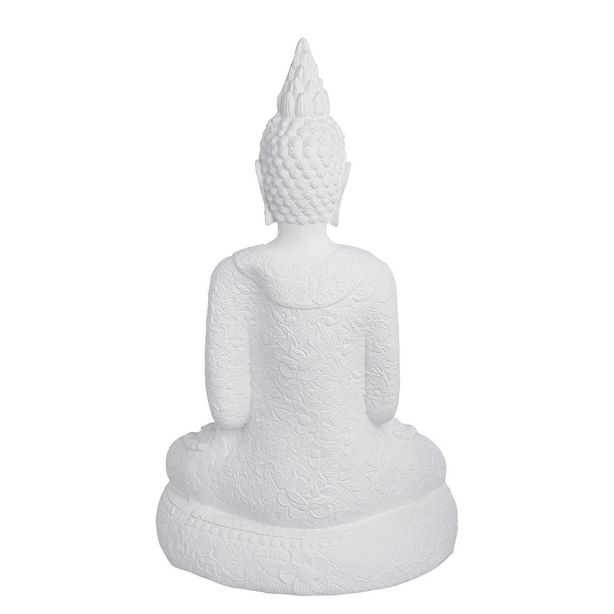 DEKO-STATUE Buddha - Weiß, Stein (22/58/34cm) - Butlers