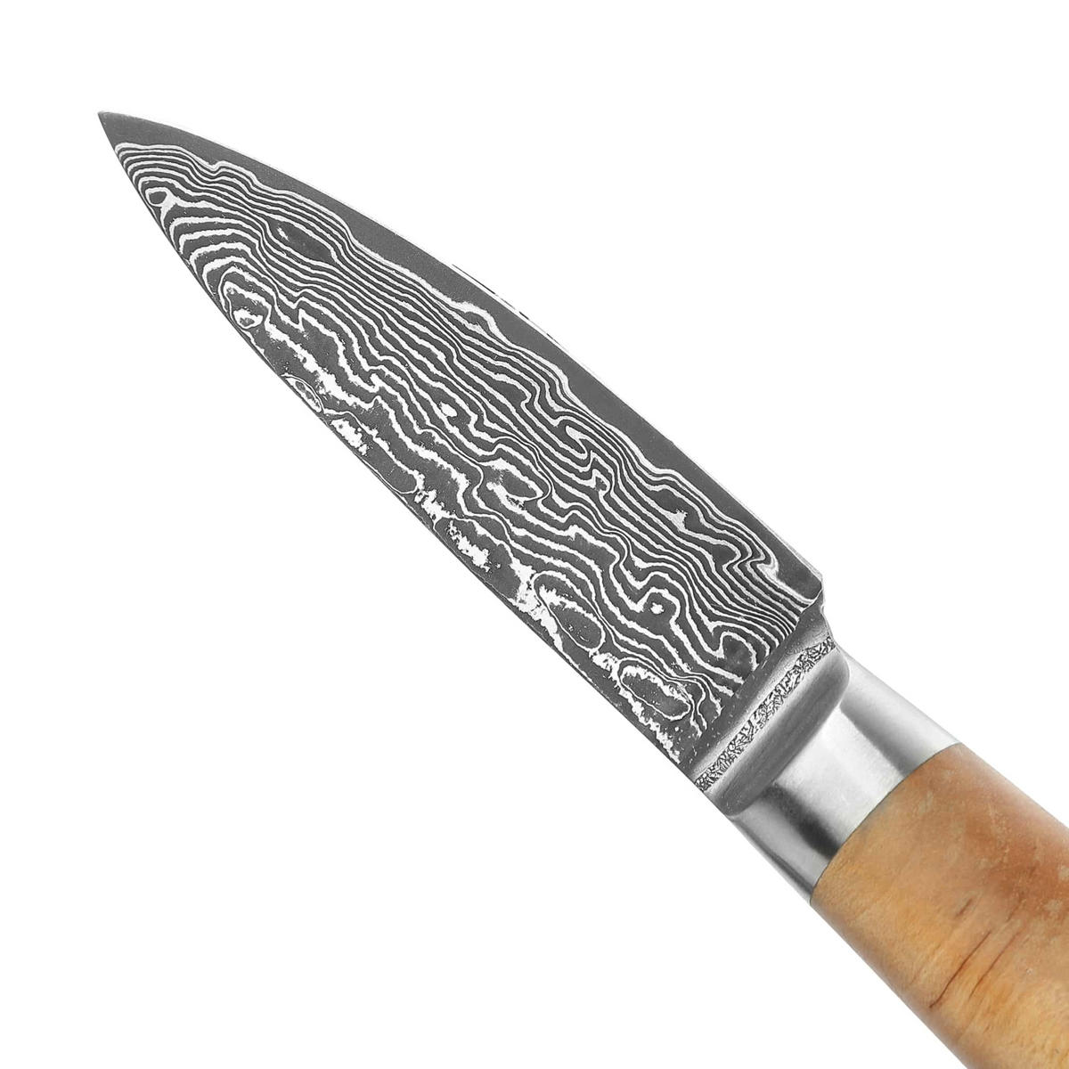 OFFICEMESSER 8 cm - Birkefarben, Holz/Metall (19cm) - Zayiko