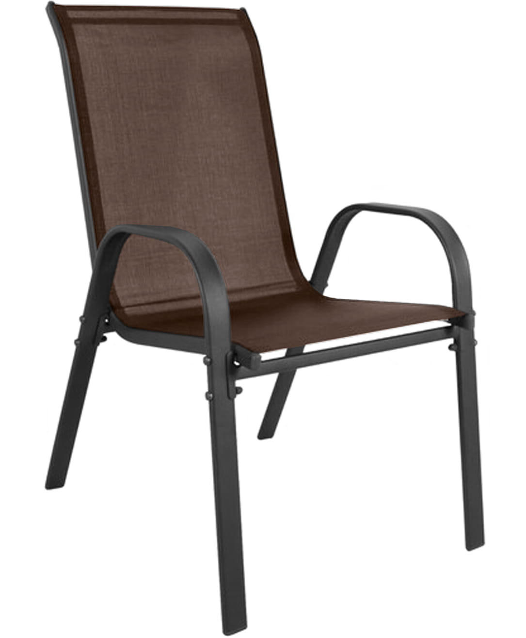 GARTENSTUHL-SET mit 2 Teilen - Braun, Metall (43/91/56cm) - A2A Home