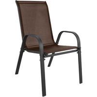 GARTENSTUHL-SET mit 2 Teilen - Braun, Metall (43/91/56cm) - A2A Home