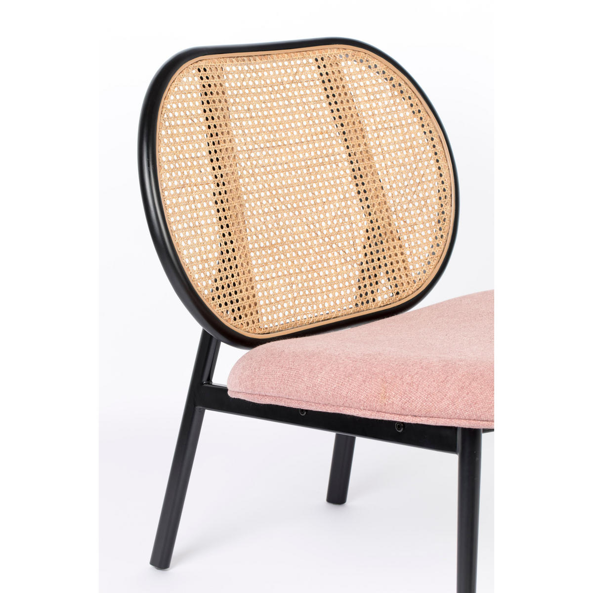 SESSEL Spike Natural/ Rosa - Schwarz, Textil (78.6/84.1/70cm) - Zuiver