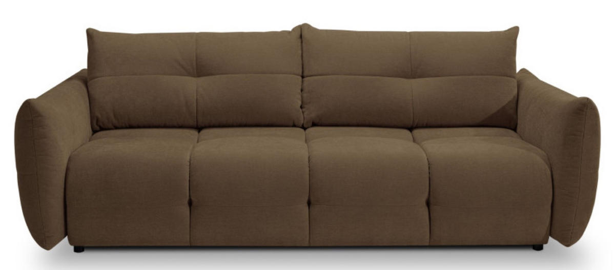 SOFA Braun BASTO Gepolstert Mit Schlaffunktion - Braun, Textil (245/86/110cm) - Sepro Meble