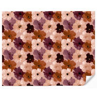 TAPETE - Blumen - Abstrakt - Erdtöne - 280x240 cm - Multicolor, Papier (280/240cm) - OnlyWow
