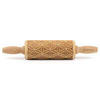 TEIGROLLE Blume des Lebens, junior, 23 cm, Buchenholz - Braun, Holz (23cm) - Folkroll
