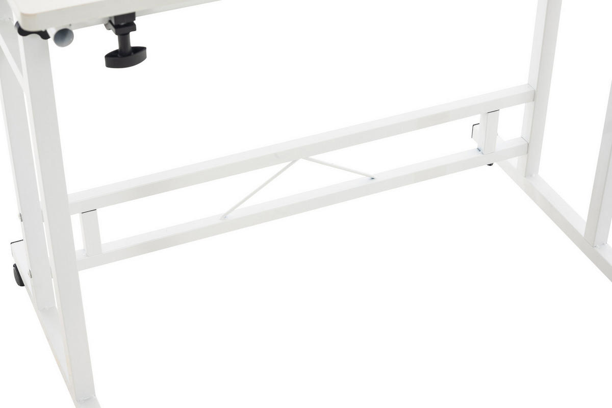 SCHREIBTISCH 80/59/64 cm Holz weiß - Weiß, Holz/Metall (59/80/64cm) - CLP