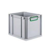 EUROBOX Nextgen Color 32x30x40cm 30 Liter Griffe Grün Geschlossen - Grün, Kunststoff (30/32/40cm) - PROREGAL