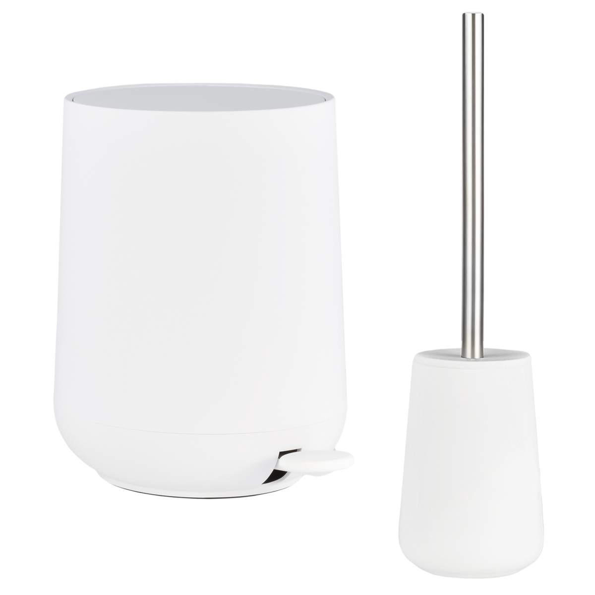 BAD ACCESSOIRES SET Nova 2tlg. weiß - Weiß, Kunststoff (23/29/23cm) - Zone Denmark