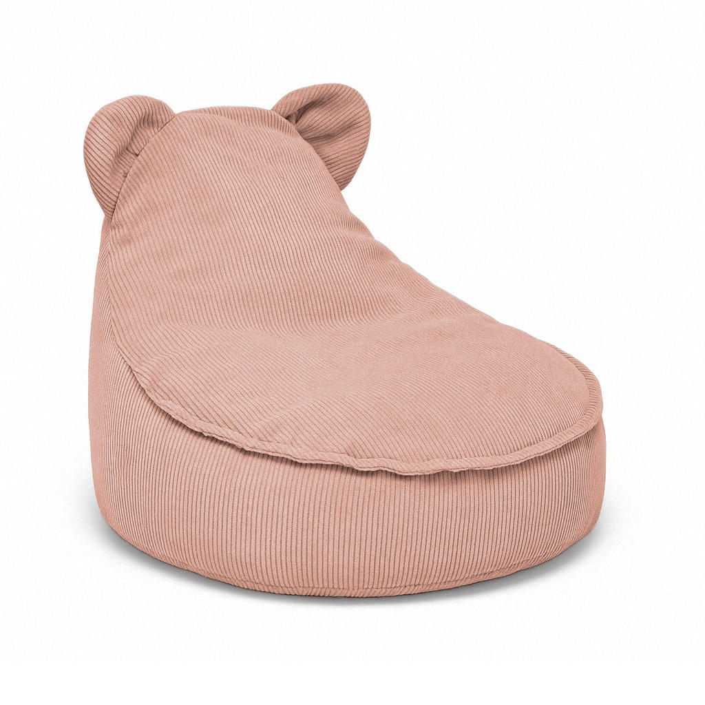 SITZSACK für Kinder, Bär, Slimcord, Ziegel - Orange, Textil (58/50/67cm) - MeowBaby