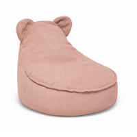 SITZSACK für Kinder, Bär, Slimcord, Ziegel - Orange, Textil (58/50/67cm) - MeowBaby