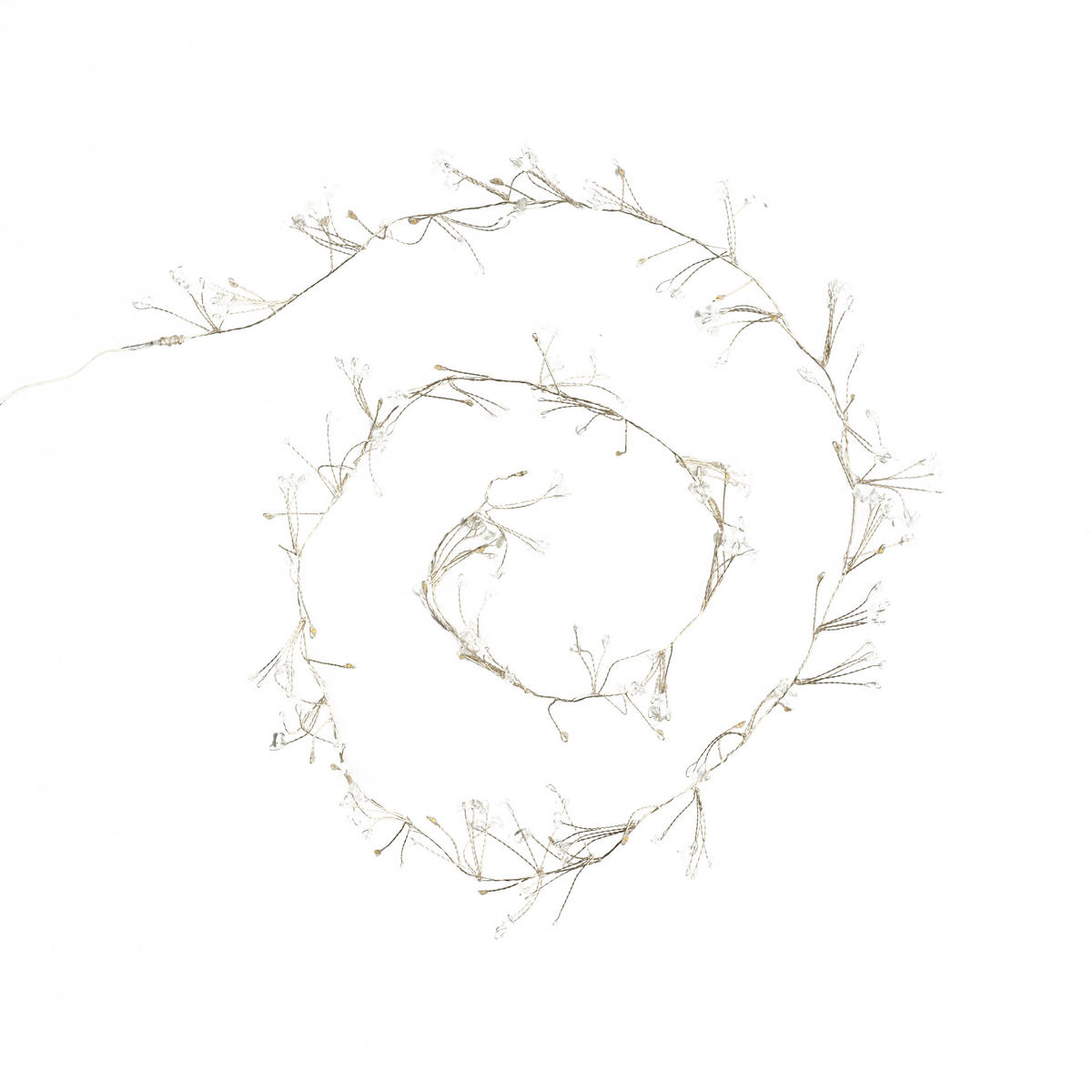 LICHTERKETTE Stainar, Hellgold, 180cm, Dekorative Weihnachtsdeko - Goldfarben, Metall (180cm) - home&you