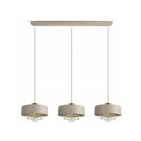 PENDELLEUCHTE ECRU - Beige/Goldfarben, Metall (74/20/100cm) - kiki design