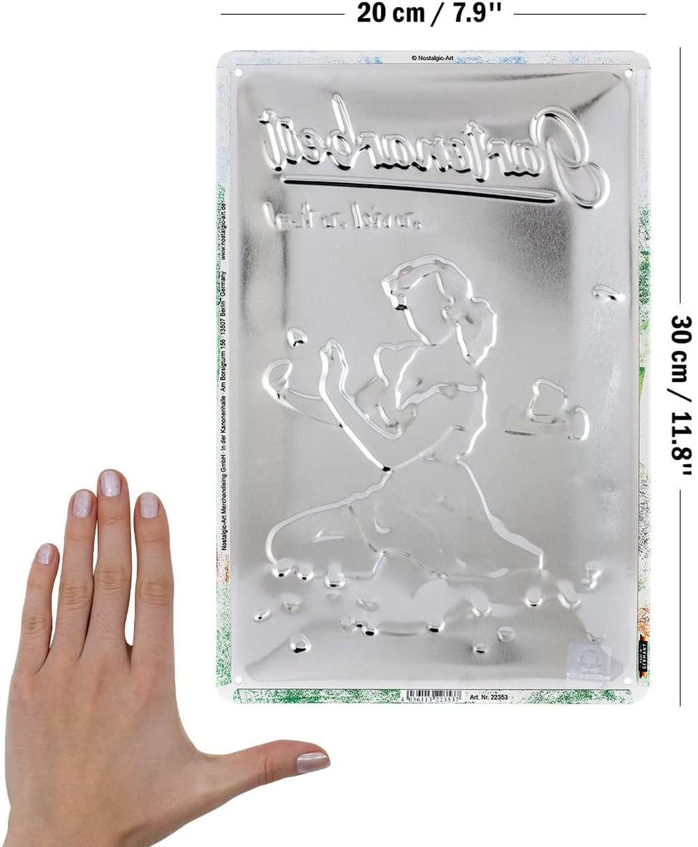 BLECHSCHILD 20/30 cm Home & Country Gartenarbeit - Multicolor, Metall (20/30/0.2cm) - Nostalgic-Art