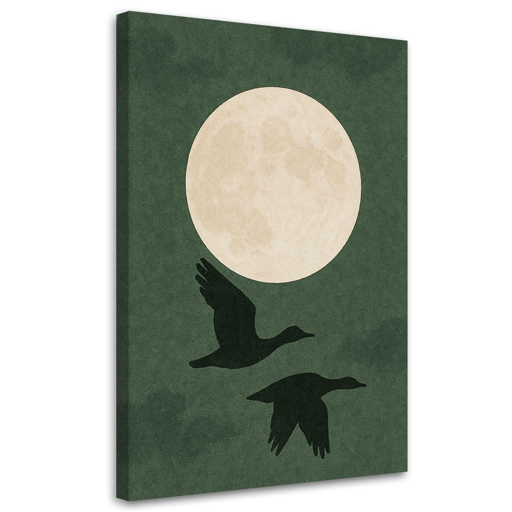 LEINWANDBILD Tiere 80x120cm - Grün, Textil (80/120cm) - Feeby