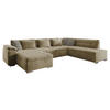 WOHNLANDSCHAFT Niko Bis, Seite: Links - Naturfarben, Holz/Textil (348/76/205cm) - MIRJAN24