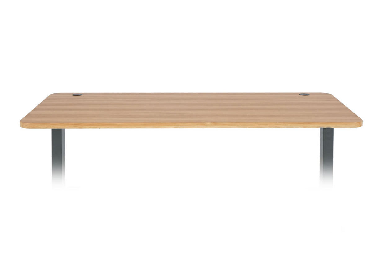 SCHREIBTISCHPLATTE Eiche Dekor - Eichefarben, Holz (80/160/2cm) - MCW
