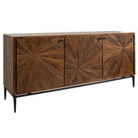 SIDEBOARD Mango 183x46x84 braun lackiert STILMÖBEL #110 - Braun, Holz (183/84/46cm) - Massivmoebel24
