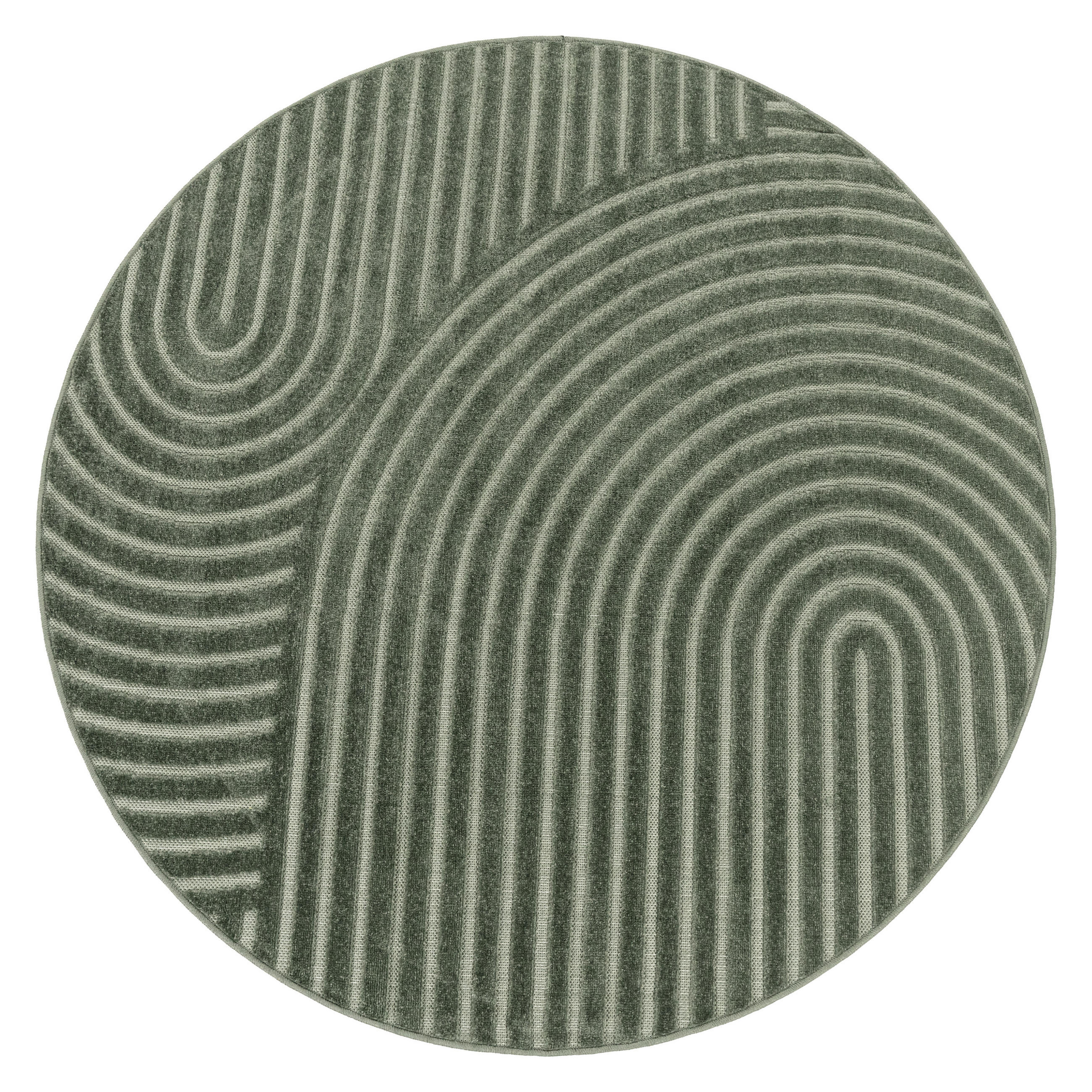 OUTDOORTEPPICH 160/160 cm Cotton 236 - Grün, Textil (160/160cm) - Paco Home