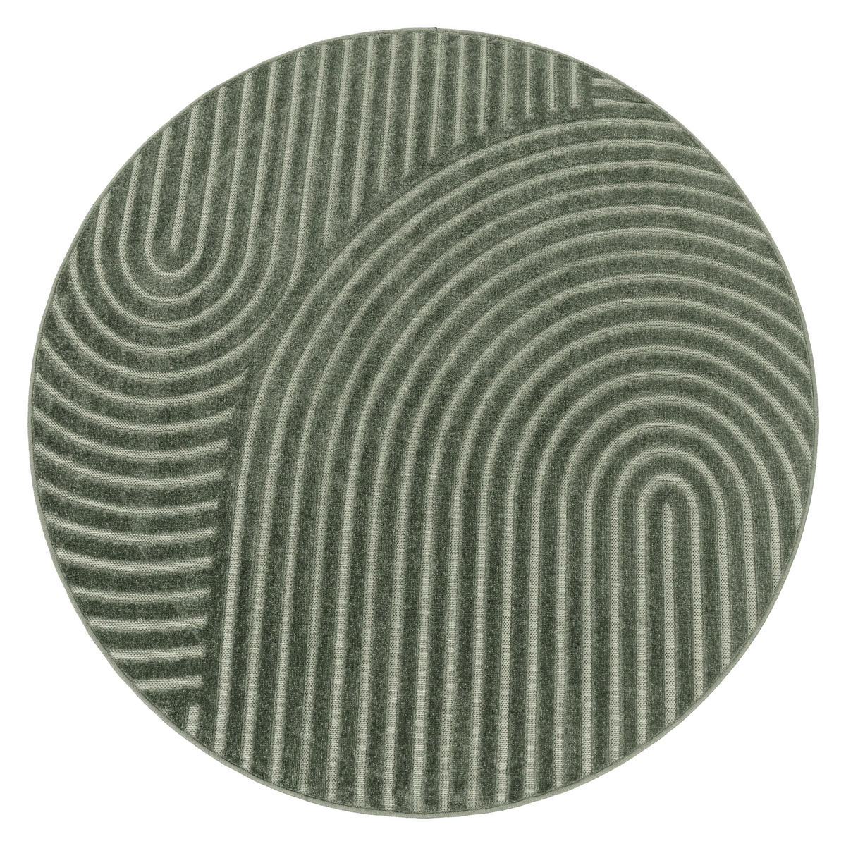 OUTDOORTEPPICH 160/160 cm Cotton 236 - Grün, Textil (160/160cm) - Paco Home