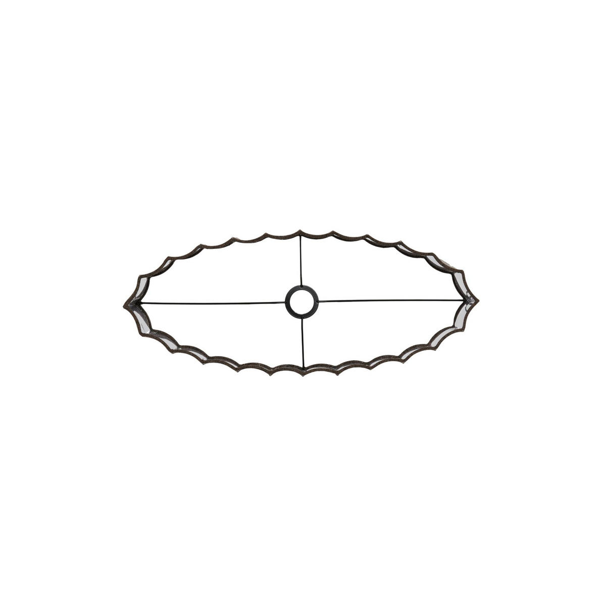 LAMPENSCHIRM Disli Braun 58/24/27 cm - Braun, Textil (58/24/27cm) - Light & Living