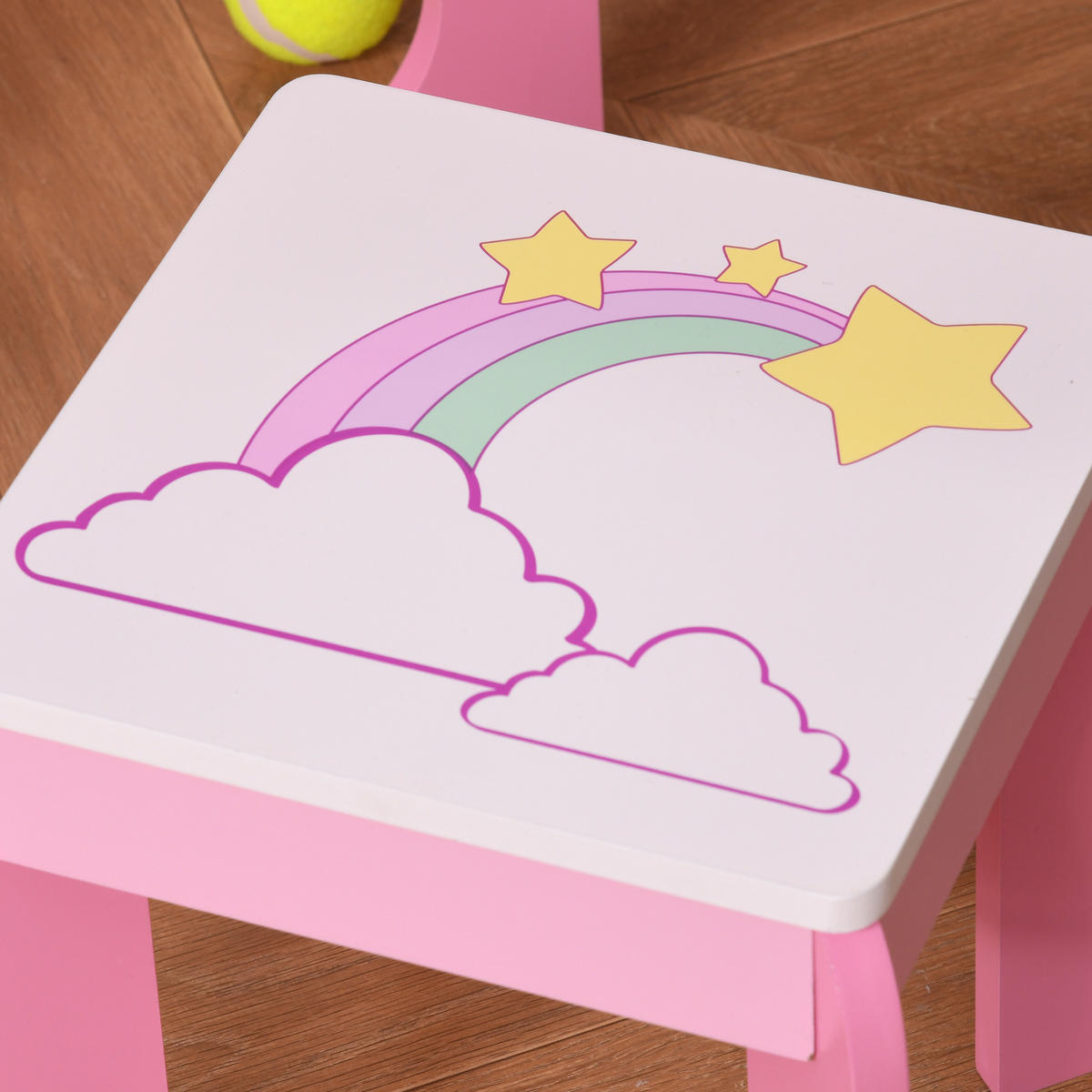 KINDERSCHMINKTISCH DE-18625 Rosa/Weiß - Pink, Holzwerkstoff (34/90/49cm) - ComfortXL